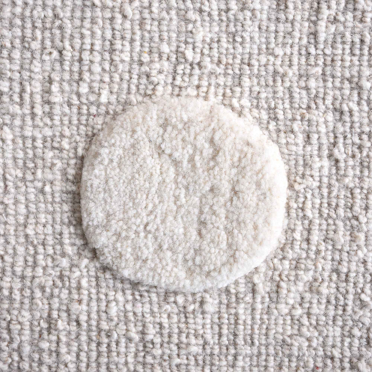 Monolith & Heart Piata-II Hand-Woven & Over-Tufted Wool & Jute Rug, Ivory