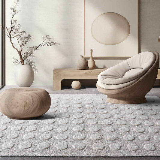 PIATA-II RUG - WOOL - HAND WOVEN/OVER TUFTED - IVORY