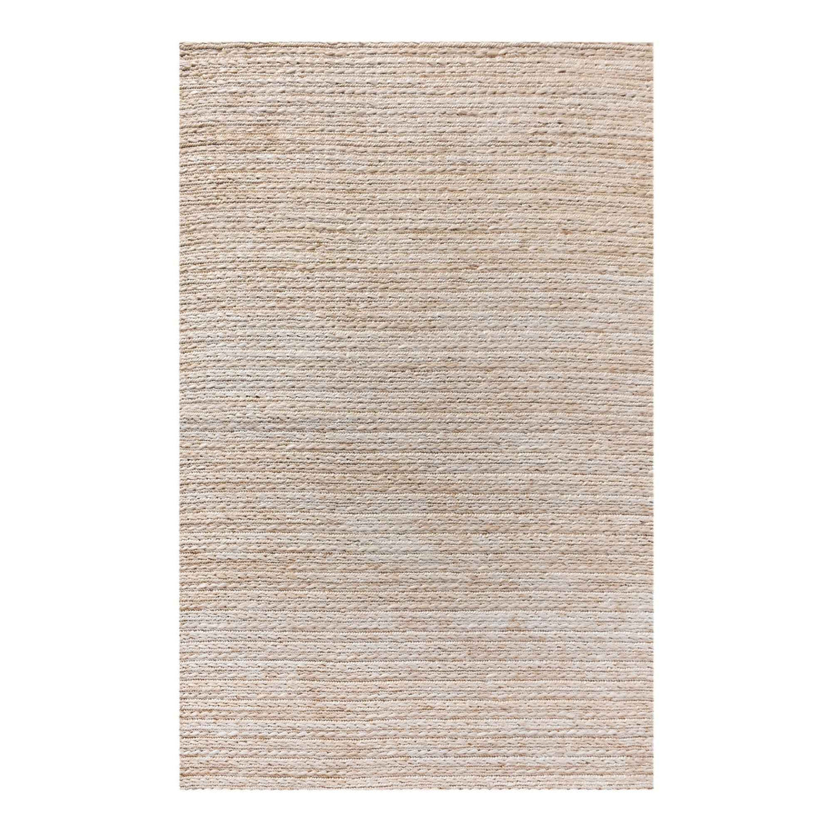 Monolith & Heart Quaket Hand-Woven Jute Rug, Natural White