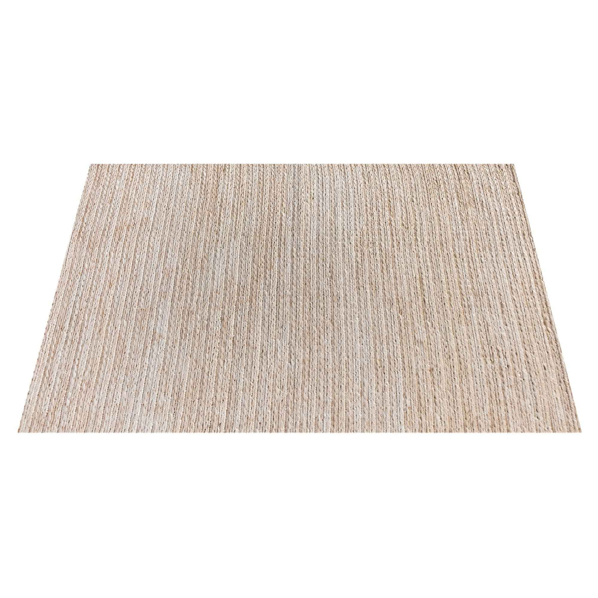 Monolith & Heart Quaket Hand-Woven Jute Rug, Natural White