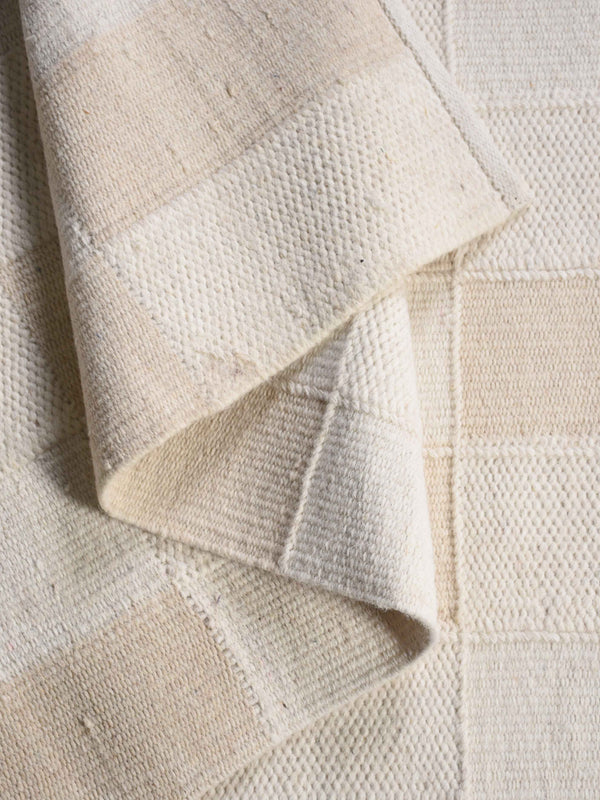 RABACCA RUG - IVORY - HAND WOVEN - WOOL