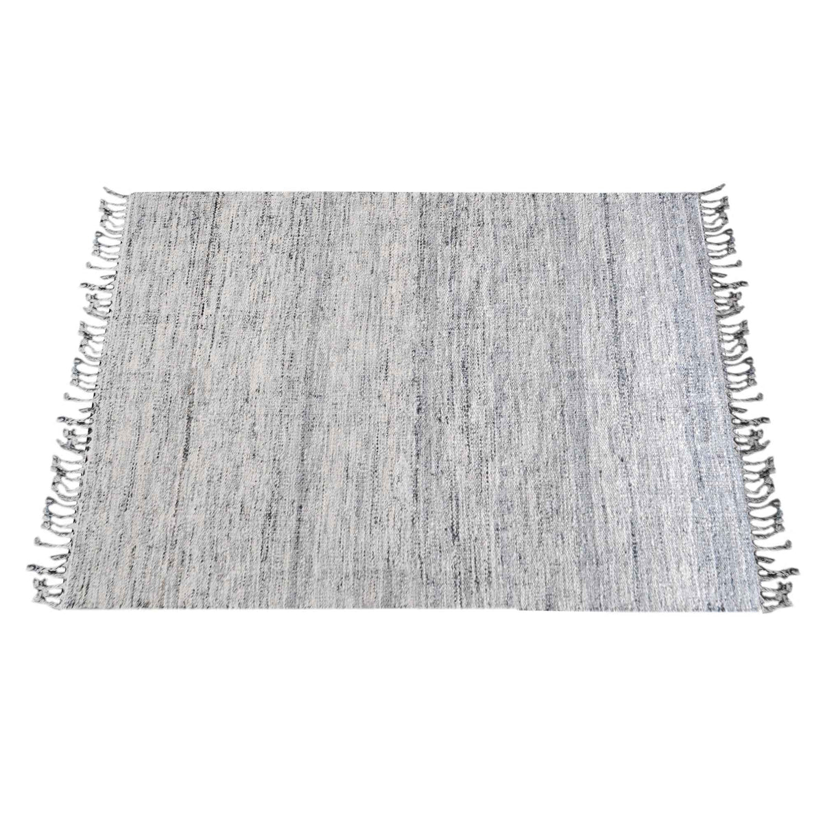 Monolith & Heart Rafina Hand-Woven Jute & Hemp Rug, Grey