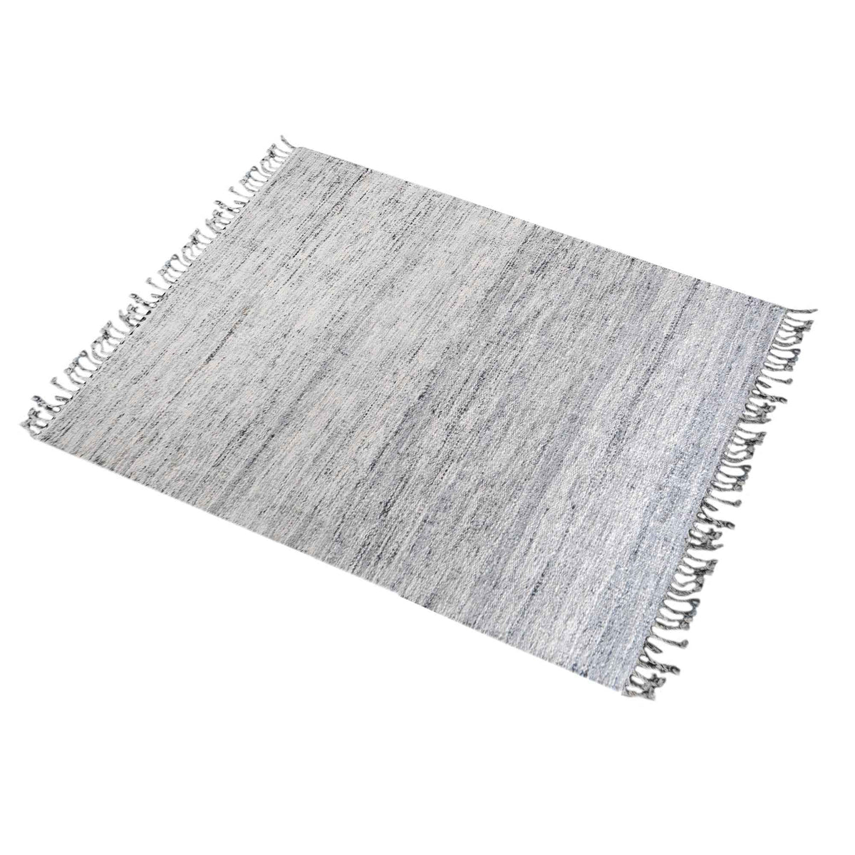 Monolith & Heart Rafina Hand-Woven Jute & Hemp Rug, Grey