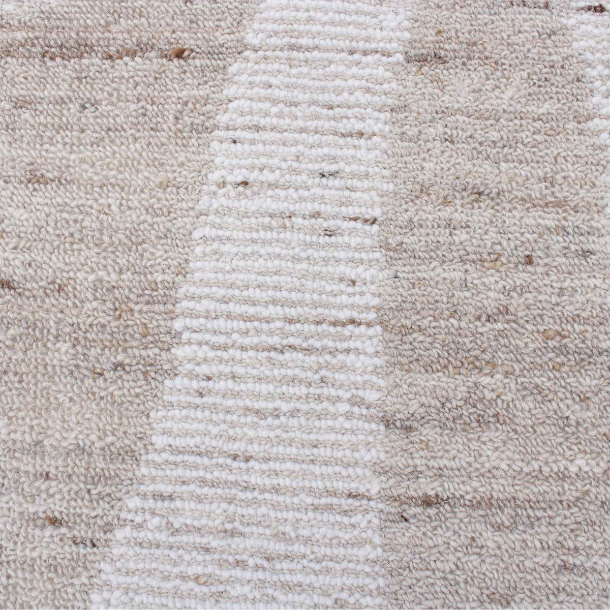 Rasina Wool Rug, Ivory, Hand Woven Over Tufted