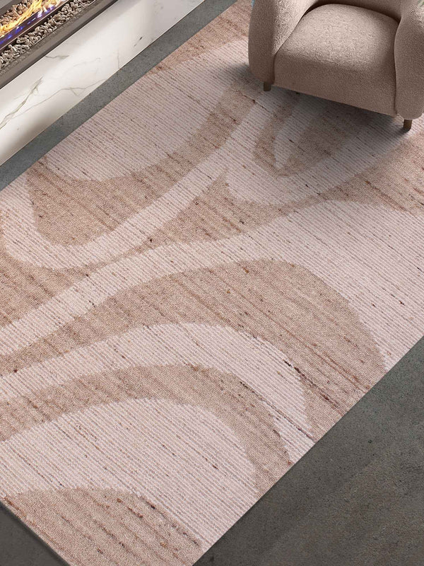 RASINA RUG - IVORY - WOOL - HAND WOVEN, OVER TUFTED