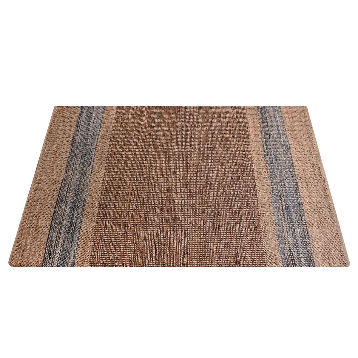 Monolith & Heart Rosel Rug - Jute, Leather & Denim Flatweave