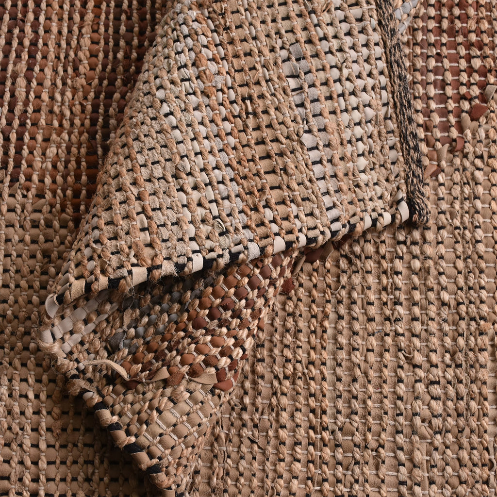ROSENBERG RUG - JUTE/ LEATHER