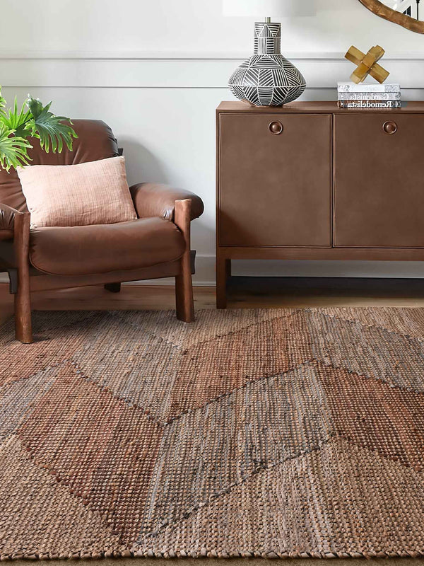 ROSENBERG RUG - JUTE/ LEATHER