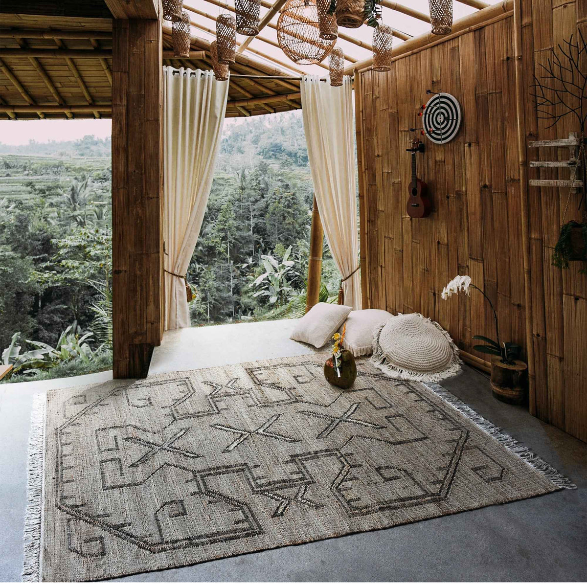 ROWSLEY RUG - HEMP/ WOOL