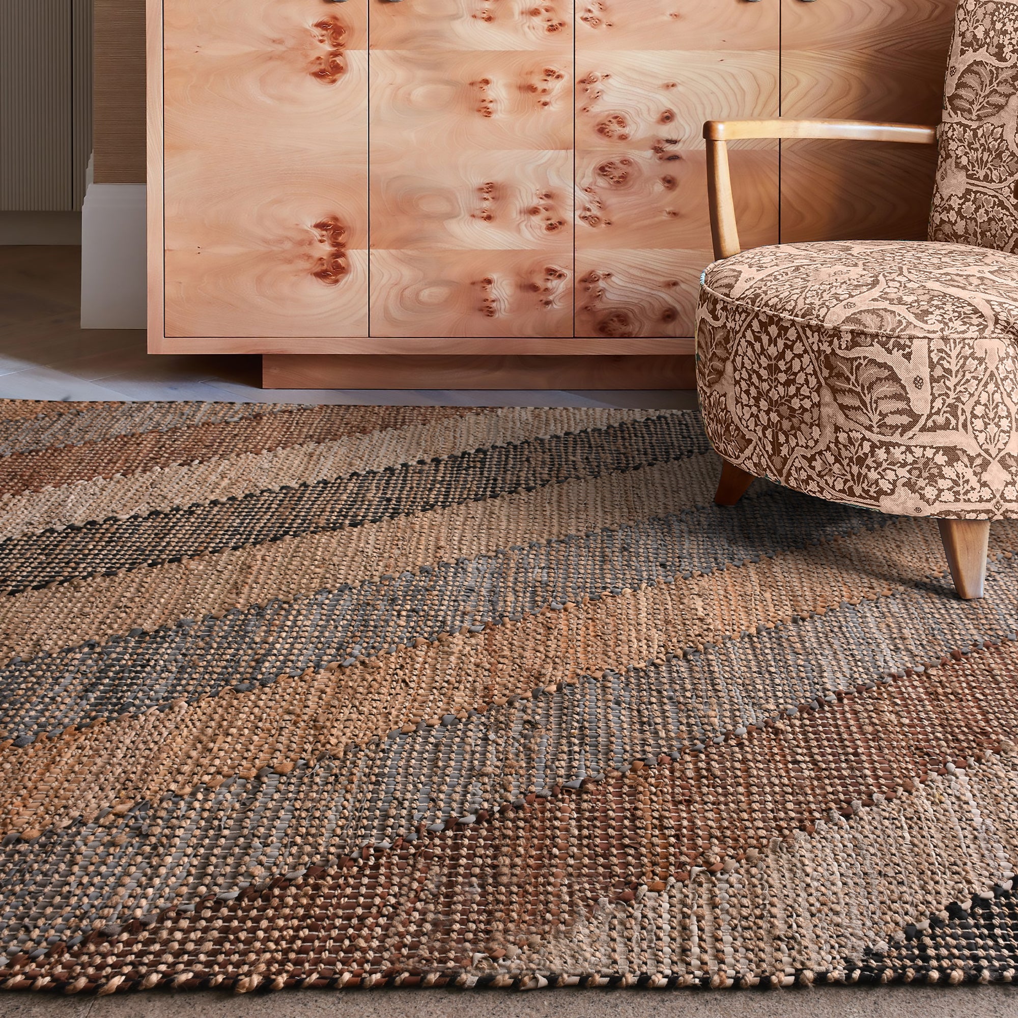 ROXBURGH RUG - JUTE/ LEATHER
