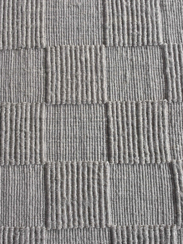SAMPAN RUG - GREY - HAND WOVEN - PET