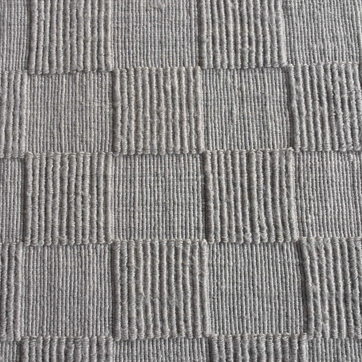 Monolith & Heart Sampan Hand-Woven Recycled PET Rug, Grey