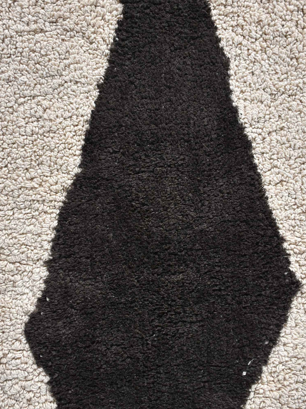 SARATA RUG - IVORY/CHARCOAL - COTTON - TABLE TUFTED