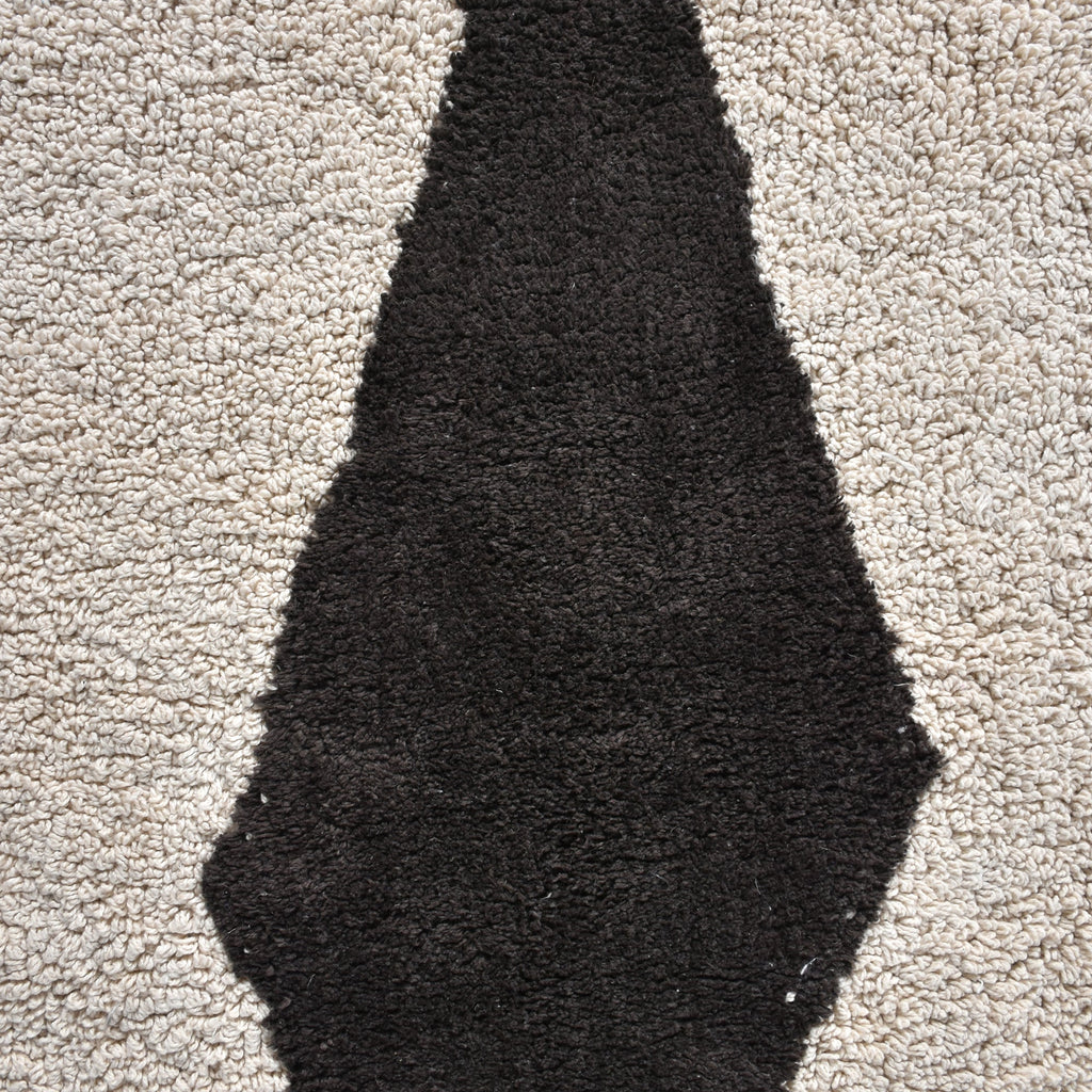SARATA RUG - IVORY/CHARCOAL - COTTON - TABLE TUFTED