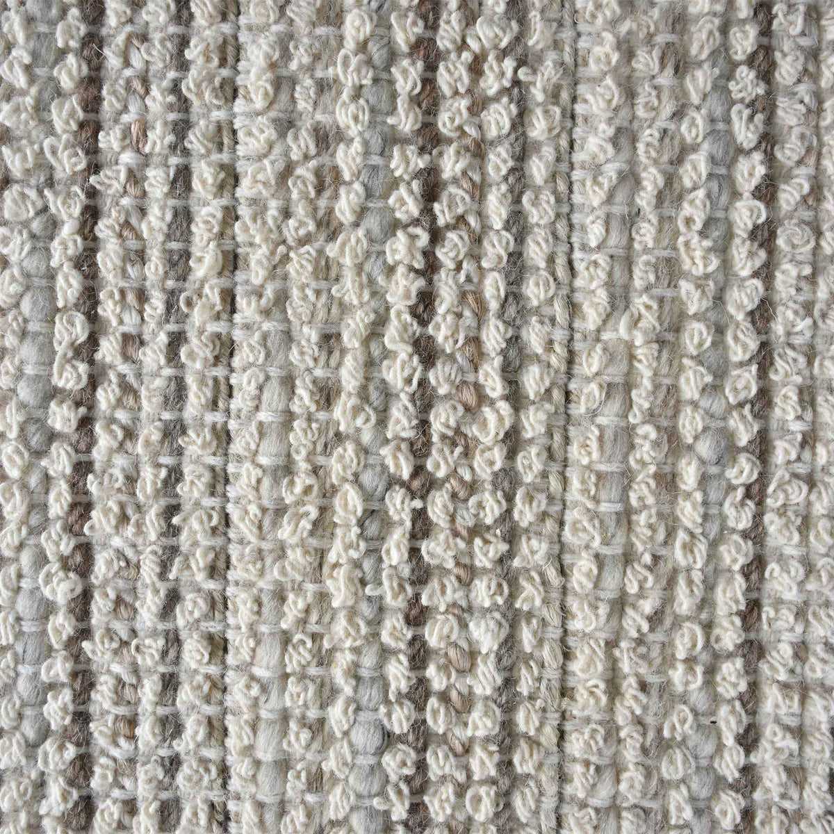 Monolith & Heart Seabrook Hand-Woven Wool & Jute Rug, Natural White & Beige