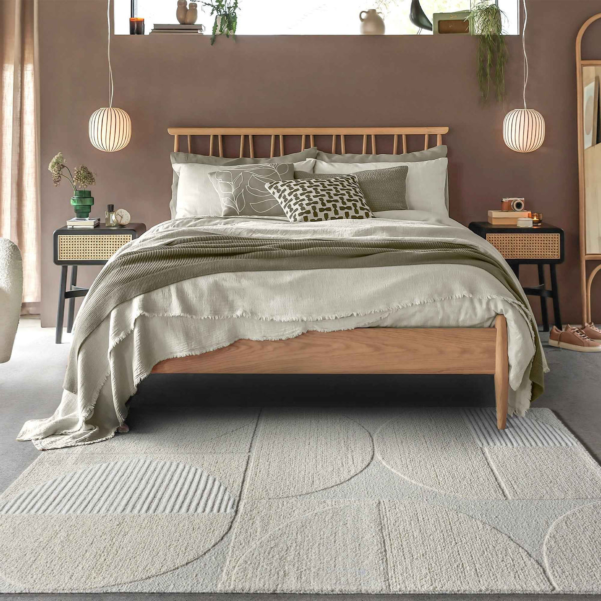Monolith & Heart Sempor Hand-Woven Wool Rug, Natural White, Multiple Sizes