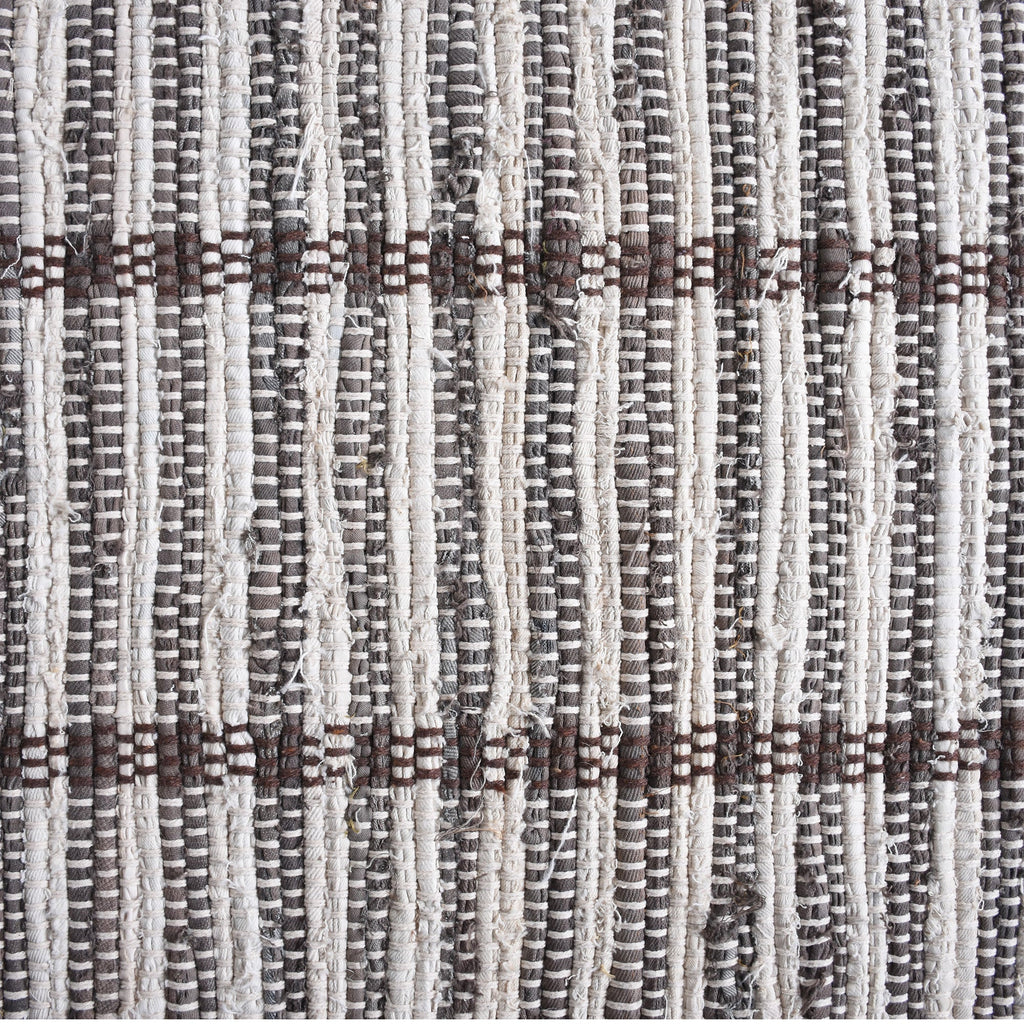 SMITHFIELD RUG - IVORY/BROWN - HAND WOVEN - COTTON DENIM