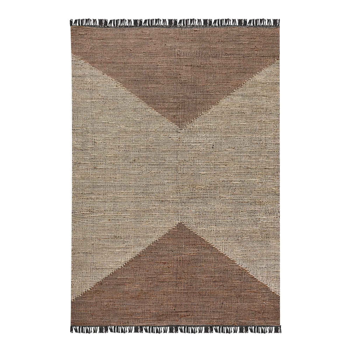 Monolith & Heart Sovets Hand-Woven Jute & Wool Rug, Natural
