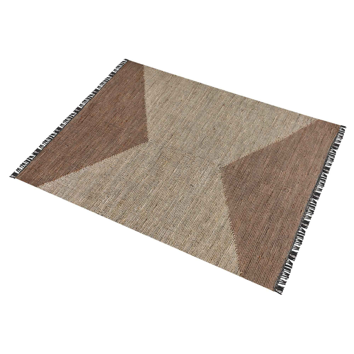 Monolith & Heart Sovets Hand-Woven Jute & Wool Rug, Natural