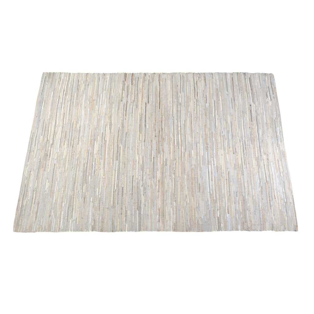 Area Rug, Bedroom Rug, Living Room Rug, Living Area Rug, Indian Rug, Office Carpet, Office Rug, Shop Rug Online, Recyled Leather, Hemp, Ecru, Pitloom, Flat Weave, Textured