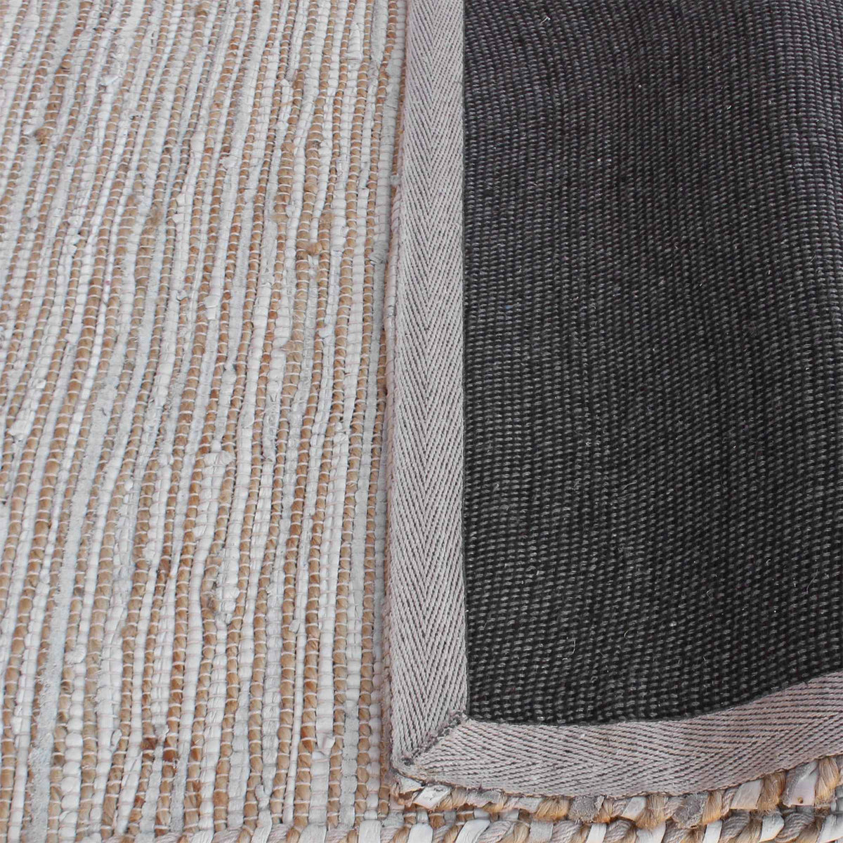 SPICA RUG - RECYLED LEATHER/ HEMP
