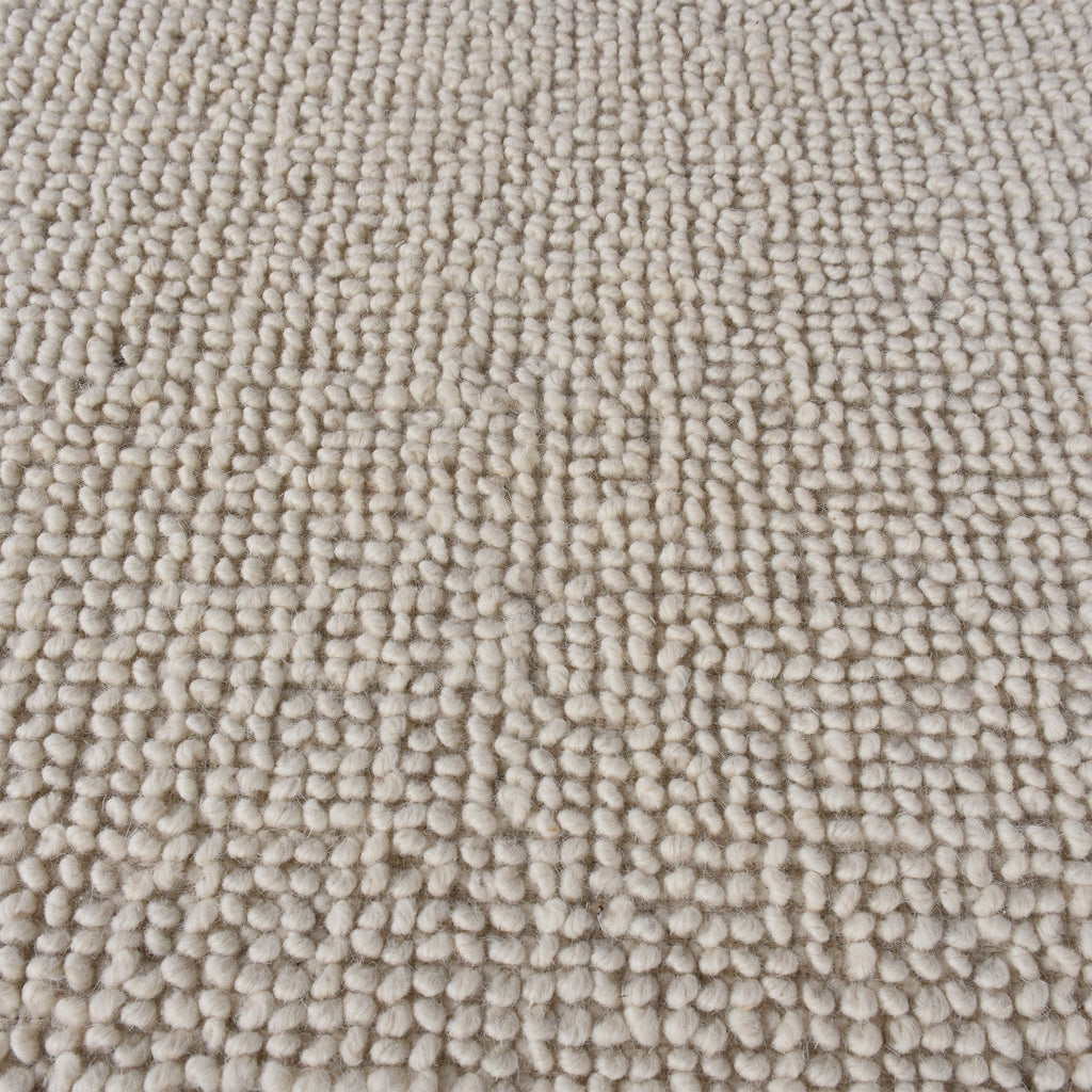 SPIKE RUG - WOOL - IVORY - HAND WOVEN