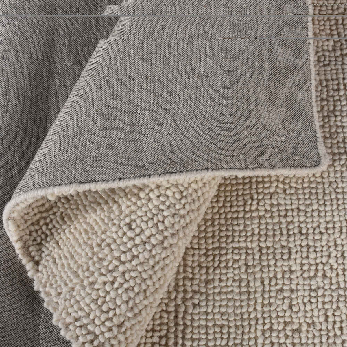 SPIKE RUG - WOOL - IVORY - HAND WOVEN