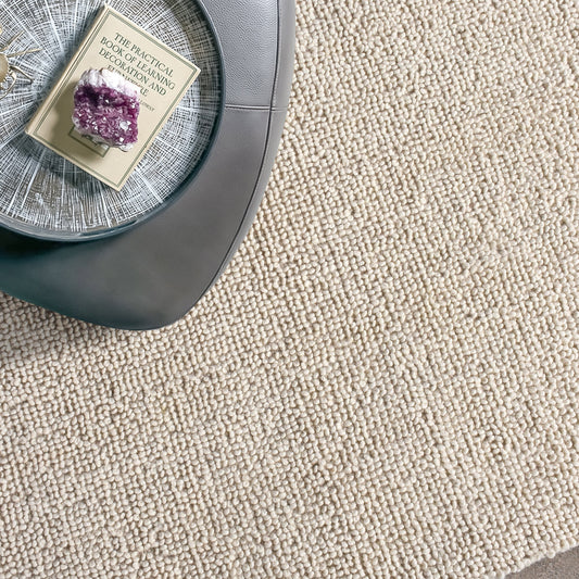 SPIKE RUG - WOOL - IVORY - HAND WOVEN