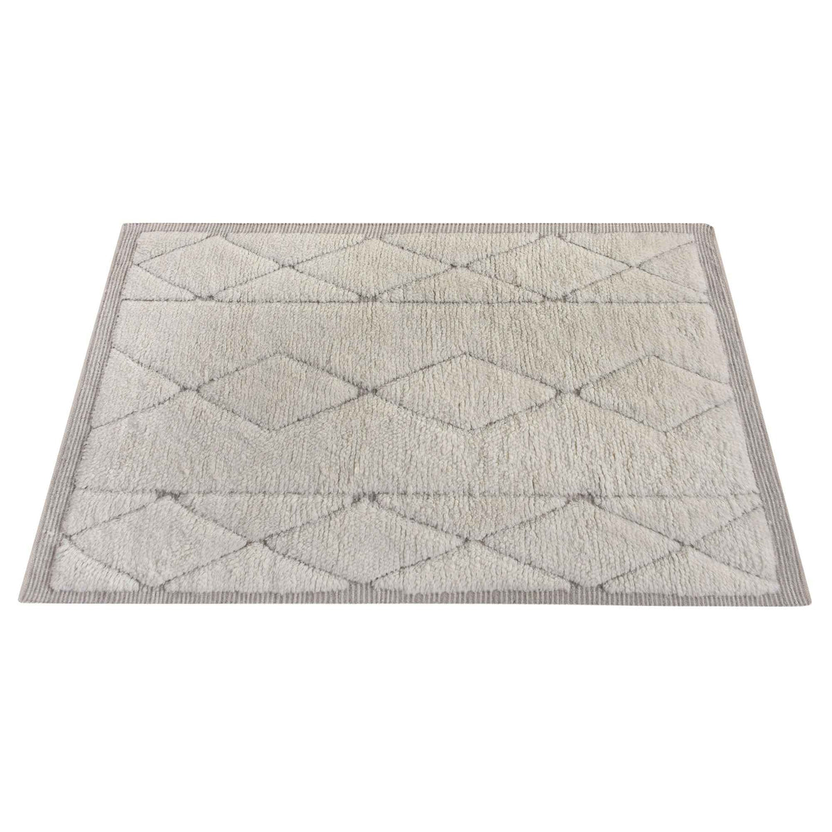 Monolith & Heart Sweden Hand-Woven New Zealand Wool Rug, Natural White