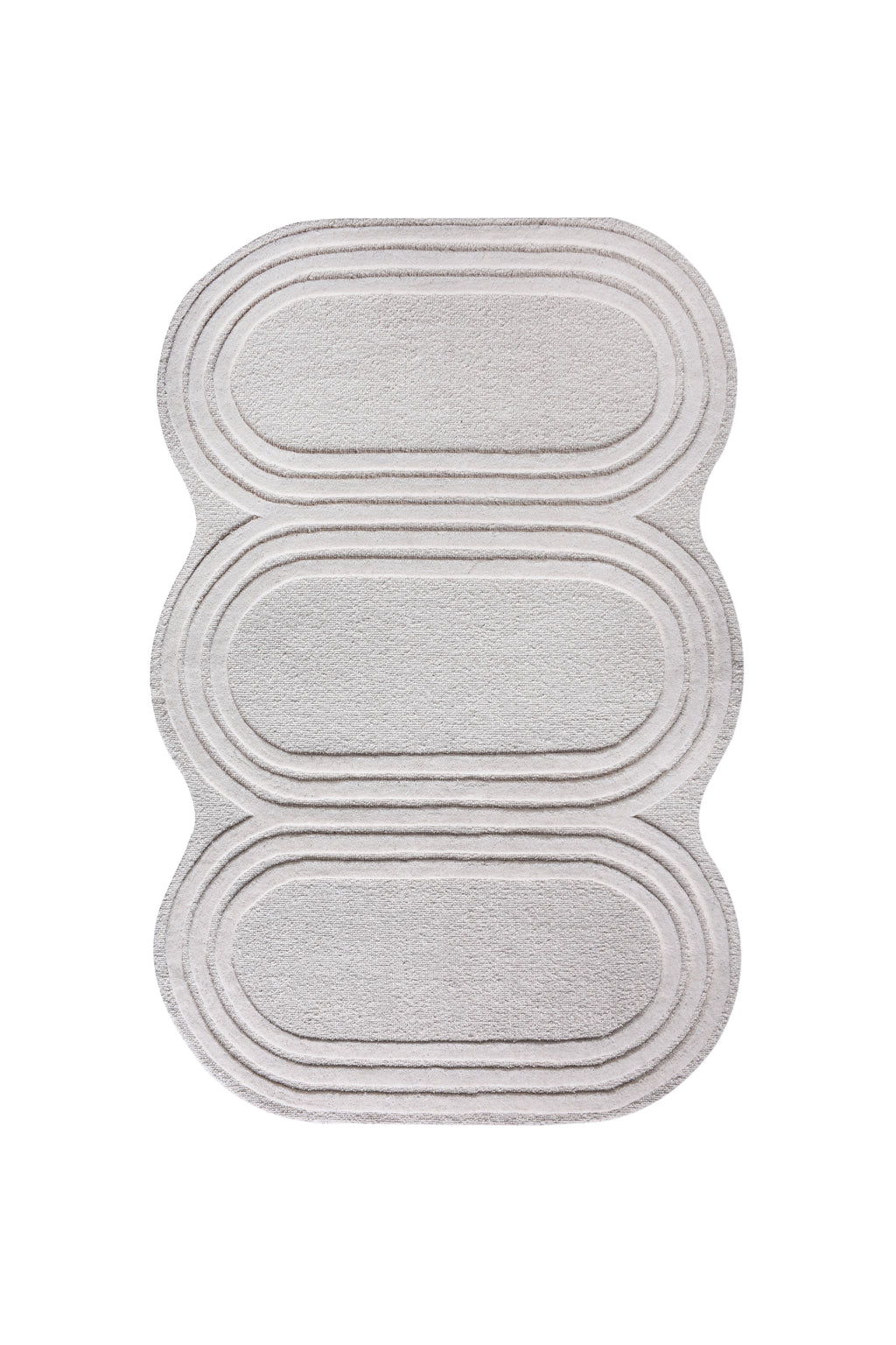 TAGUAI-II RUG - IVORY - HAND WOVEN, OVER TUFTED - WOOL
