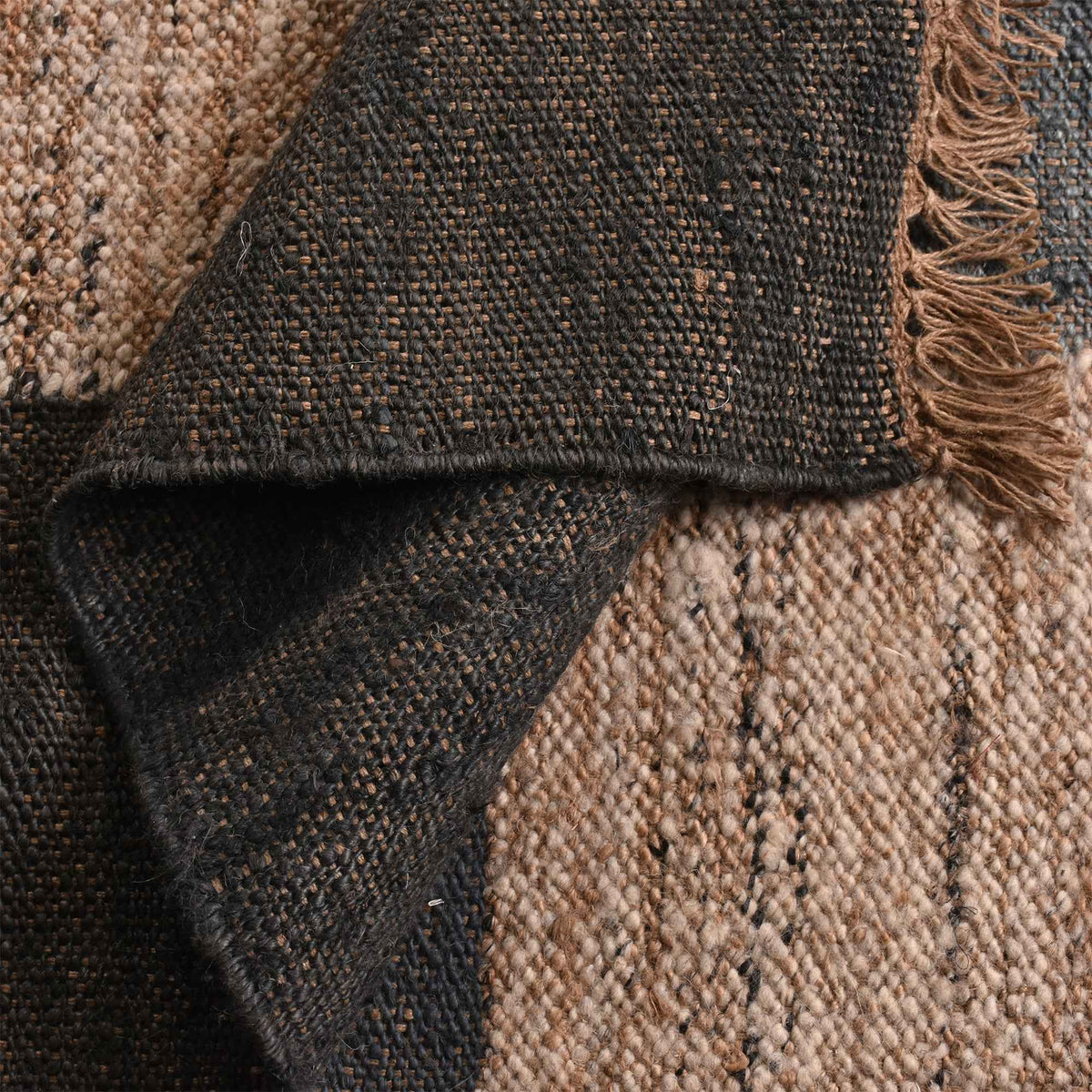 Monolith & Heart Thayer Punja Kelim Jute & Wool Rug, Blue