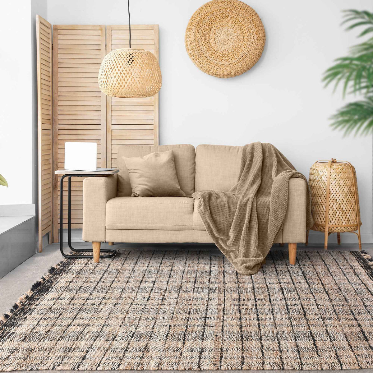 THYONE RUG - JUTE/ HAND SPUN YARN