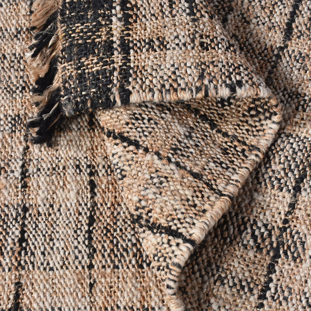 Area Rug, Bedroom Rug, Living Room Rug, Living Area Rug, Indian Rug, Office Carpet, Office Rug, Shop Rug Online, Jute, Hand Spun Yarn, Natural, Charcoal, Punja, Flat Weave, textured