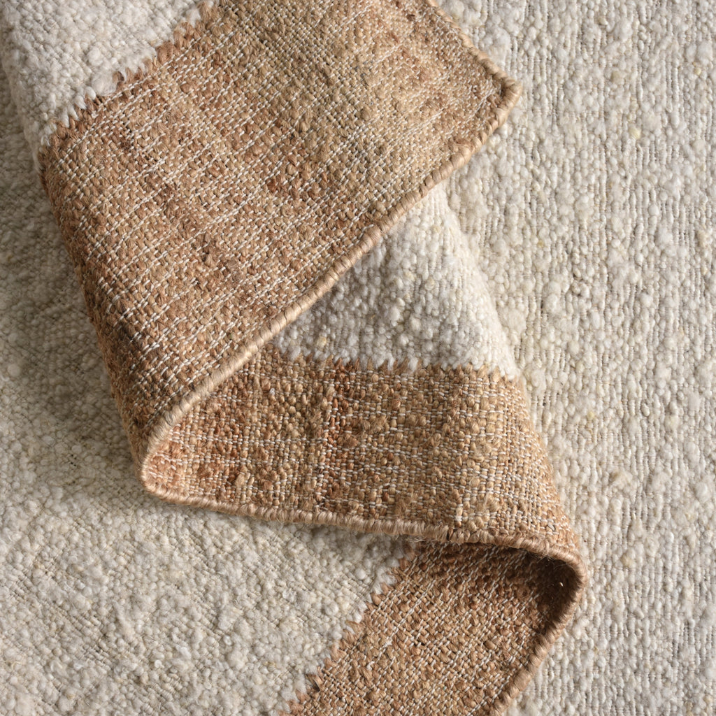 TISOVNIK RUG - NATURAL/IVORY - NZ WOOL/JUTE