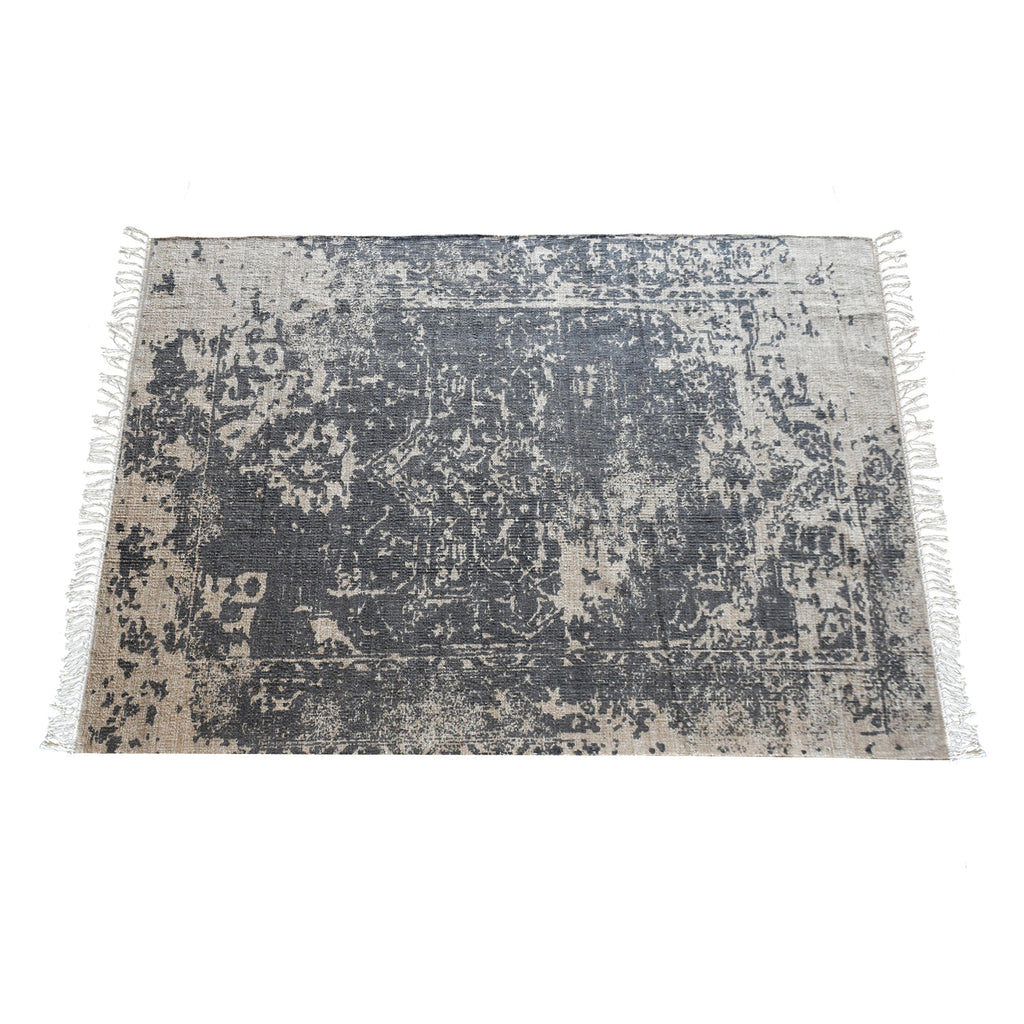 Area Rug, Bedroom Rug, Living Room Rug, Living Area Rug, Indian Rug, Office Carpet, Office Rug, Shop Rug Online, Hemp, Cotton, Printed, Grey, Natural, Pitloom, Flat Weave, Abstract