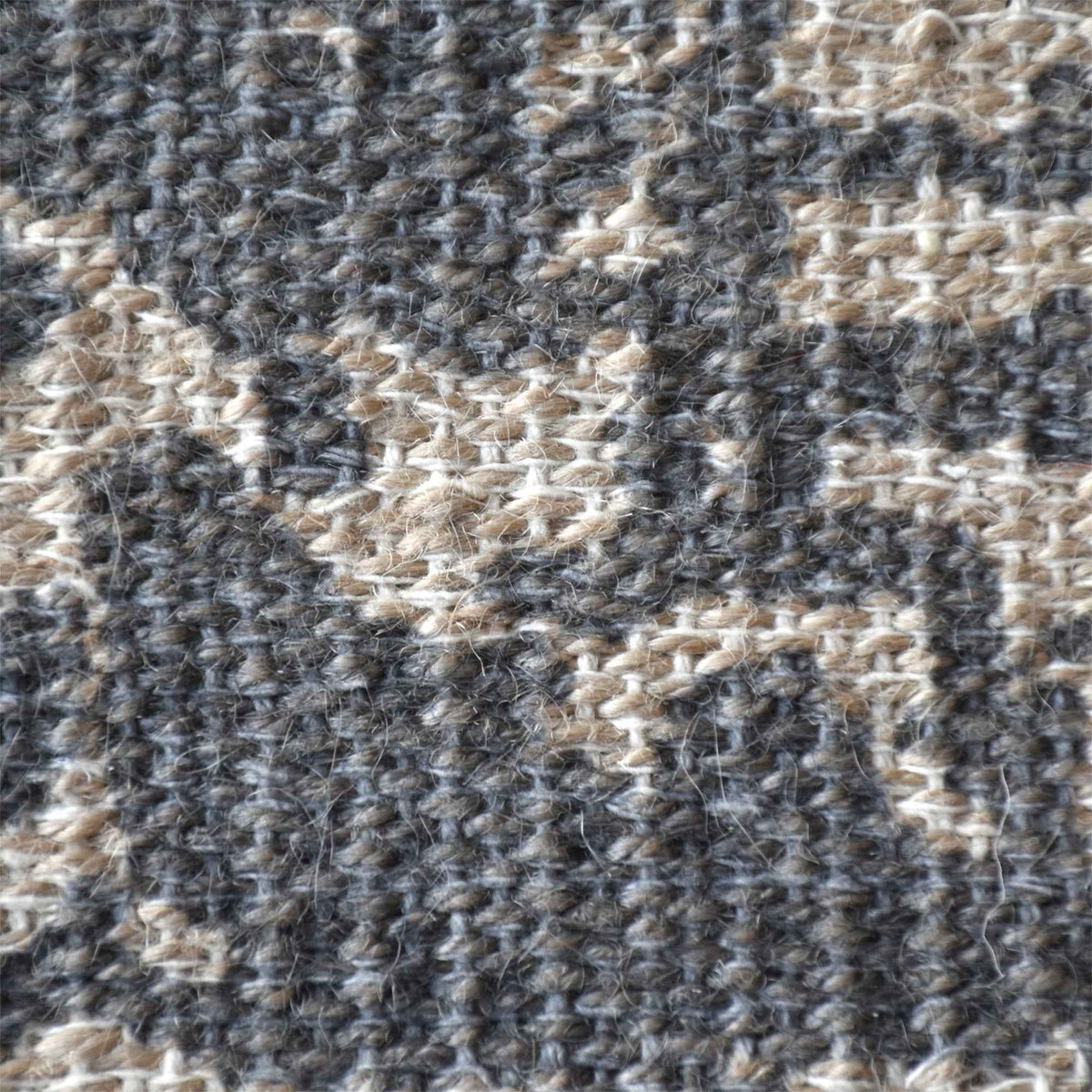 Monolith & Heart Tomsa Hand-Woven Printed Cotton & Jute Rug, Grey