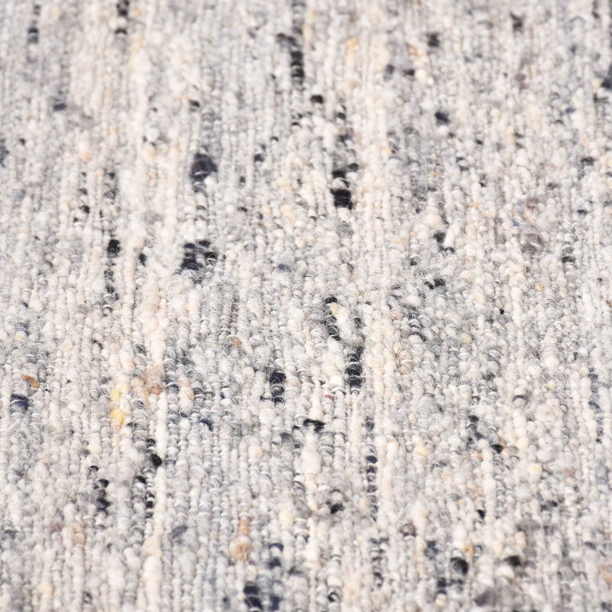 Monolith & Heart Thurles Hand-Woven Jute, Wool & Cotton Blend Rug, Grey & Natural