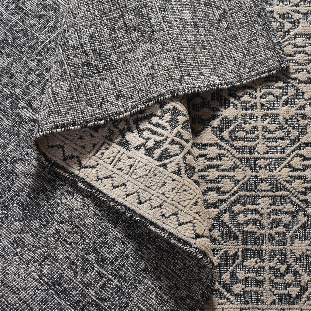 Area Rug, Bedroom Rug, Living Room Rug, Living Area Rug, Indian Rug, Office Carpet, Office Rug, Shop Rug Online, Wool, Natural, Charcoal, Hand knotted, All Cut, Textured