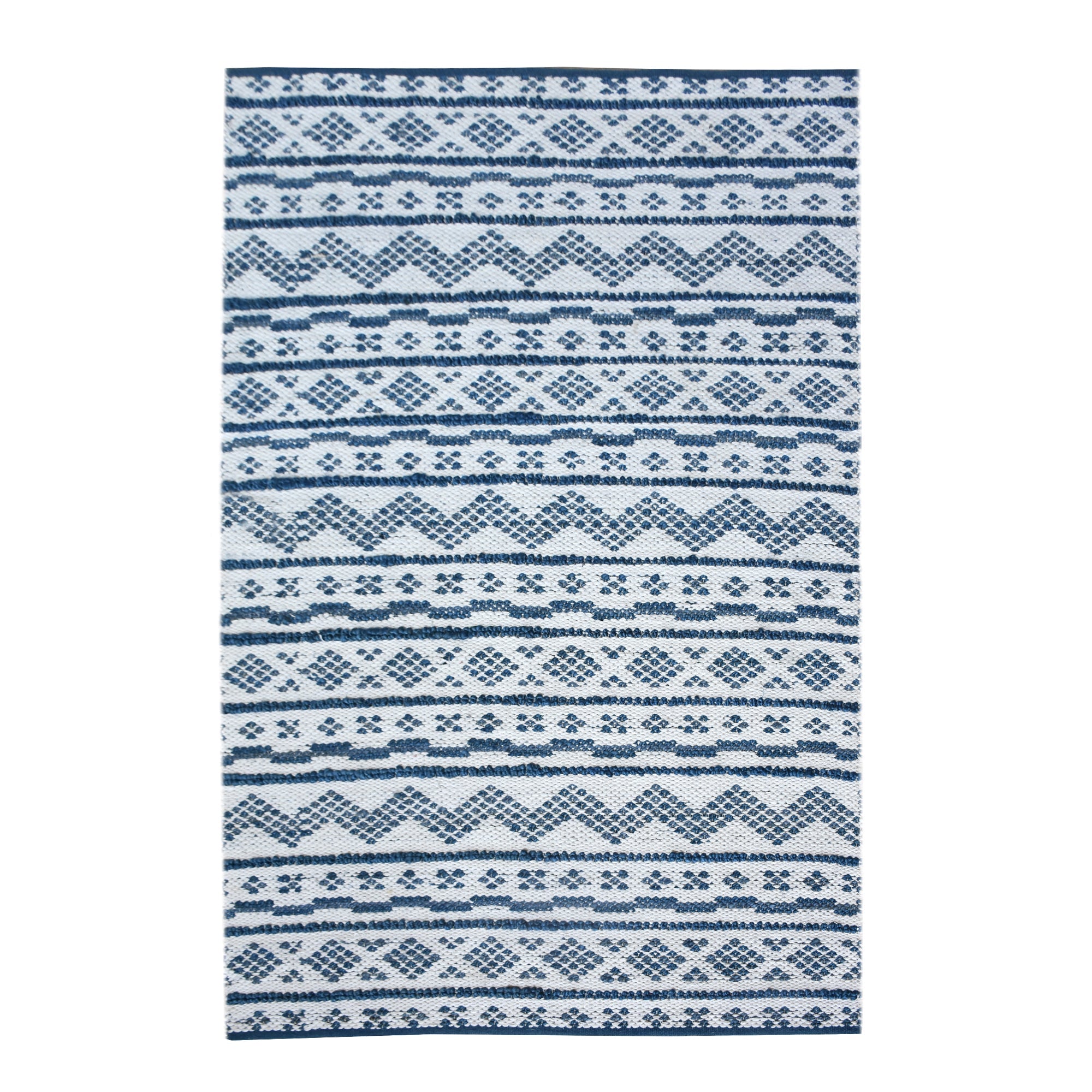 Area Rug, Bedroom Rug, Living Room Rug, Living Area Rug, Indian Rug, Office Carpet, Office Rug, Shop Rug Online, Hemp, Cotton, Natural White, Blue, Geometrical