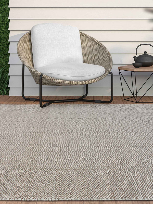 VENTUARI RUG - POLYPROPYLENE - IVORY/BEIGE - HANDWOVEN
