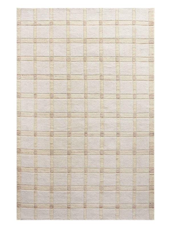 VIMMA RUG - WOOL - HAND WOVEN - IVORY/BEIGE