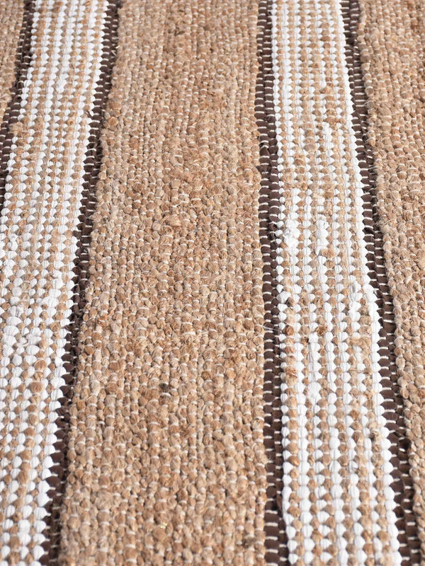 VINIUS RUG -  HEMP/ LEATHER/ POLYESTER