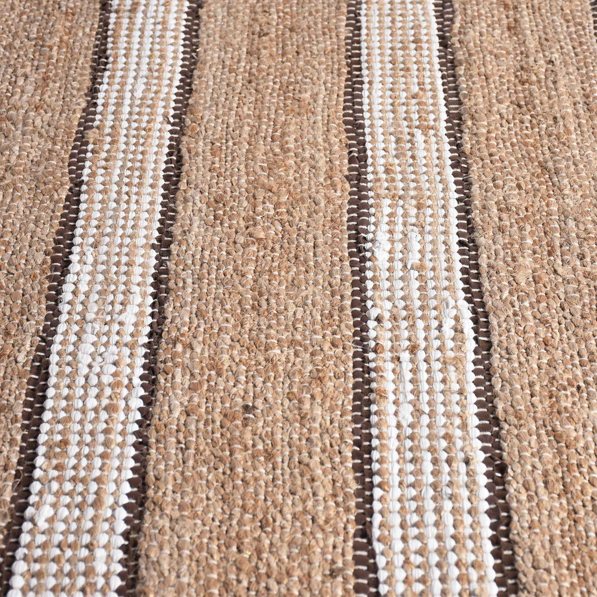 VINIUS RUG -  HEMP/ LEATHER/ POLYESTER