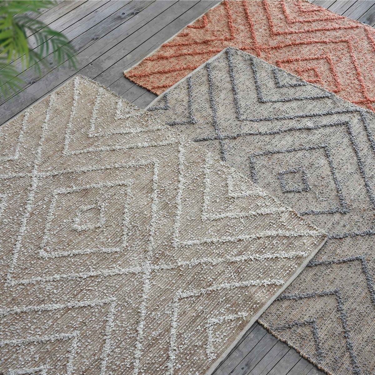 Monolith & Heart Worgan Hand-Woven Hemp & Recycled PET Rug, Multiple Colours