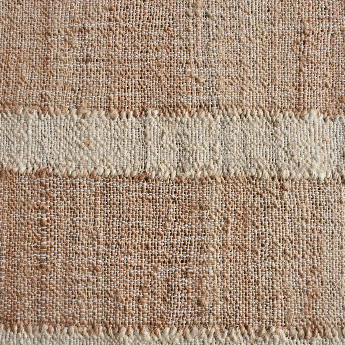 Monolith & Heart Belconnen Hand-Woven Jute & Wool Rug, Natural & Ivory