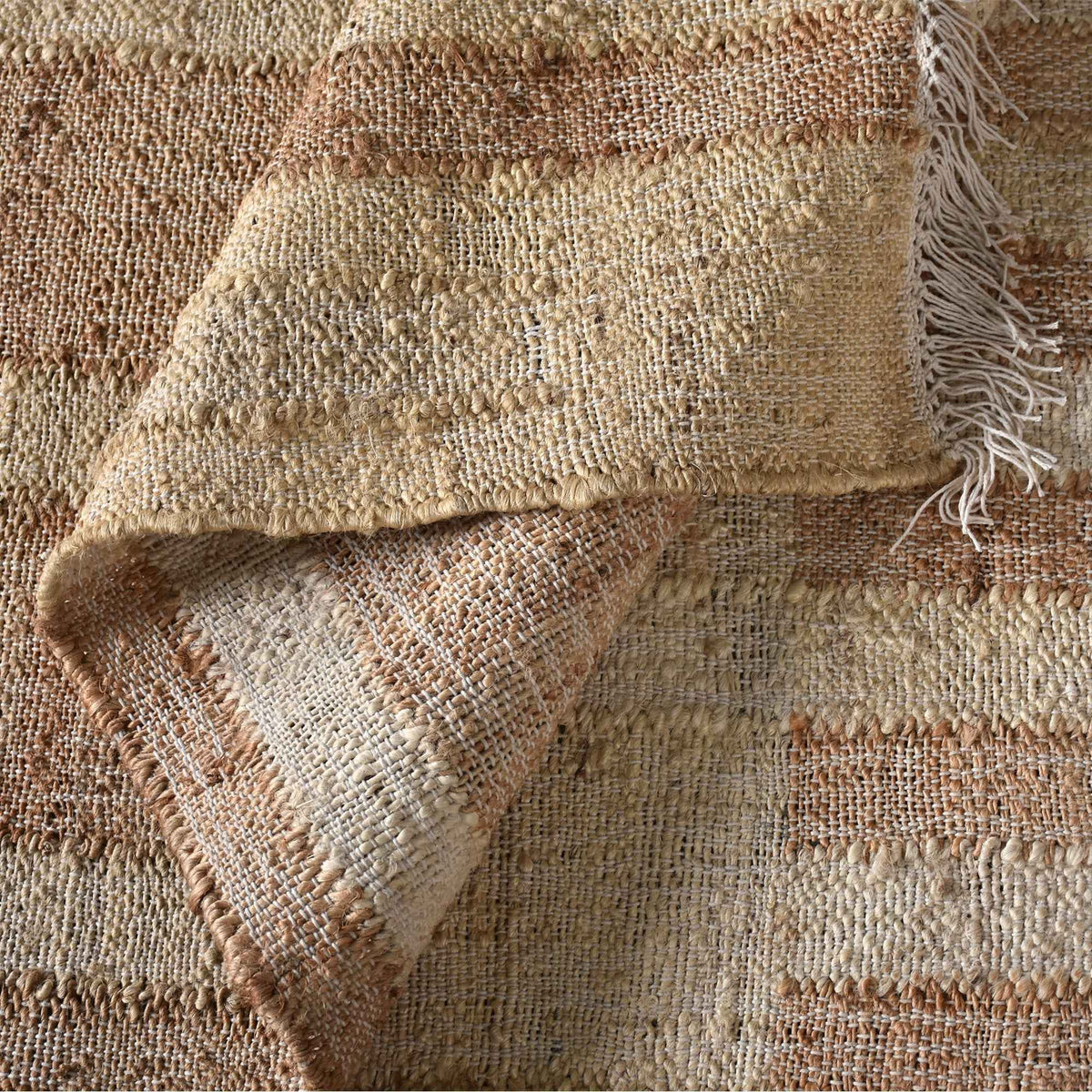 Monolith & Heart Belconnen Hand-Woven Jute & Wool Rug, Natural & Ivory