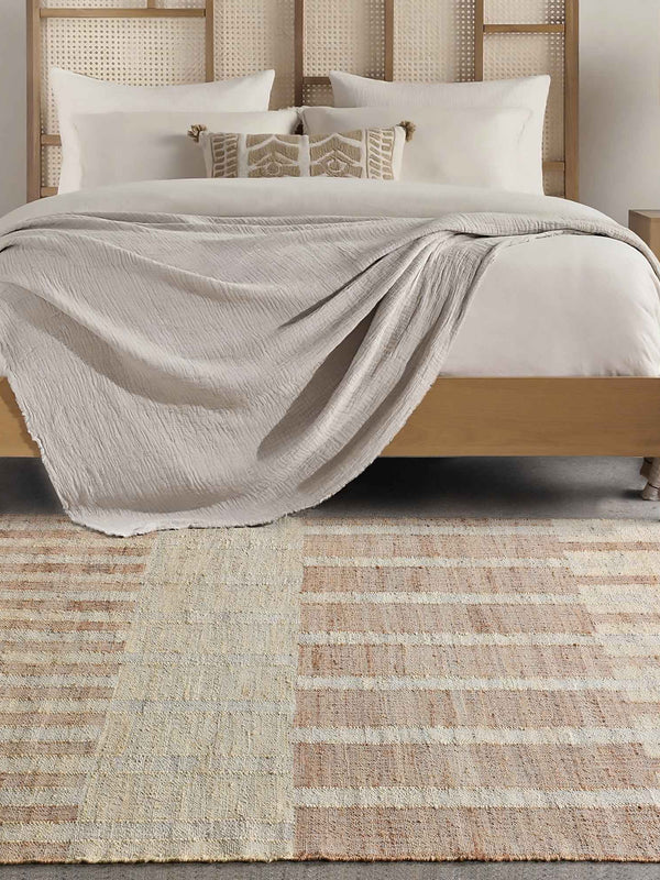 BELCONNEN RUG - NATURAL/ IVORY - JUTE