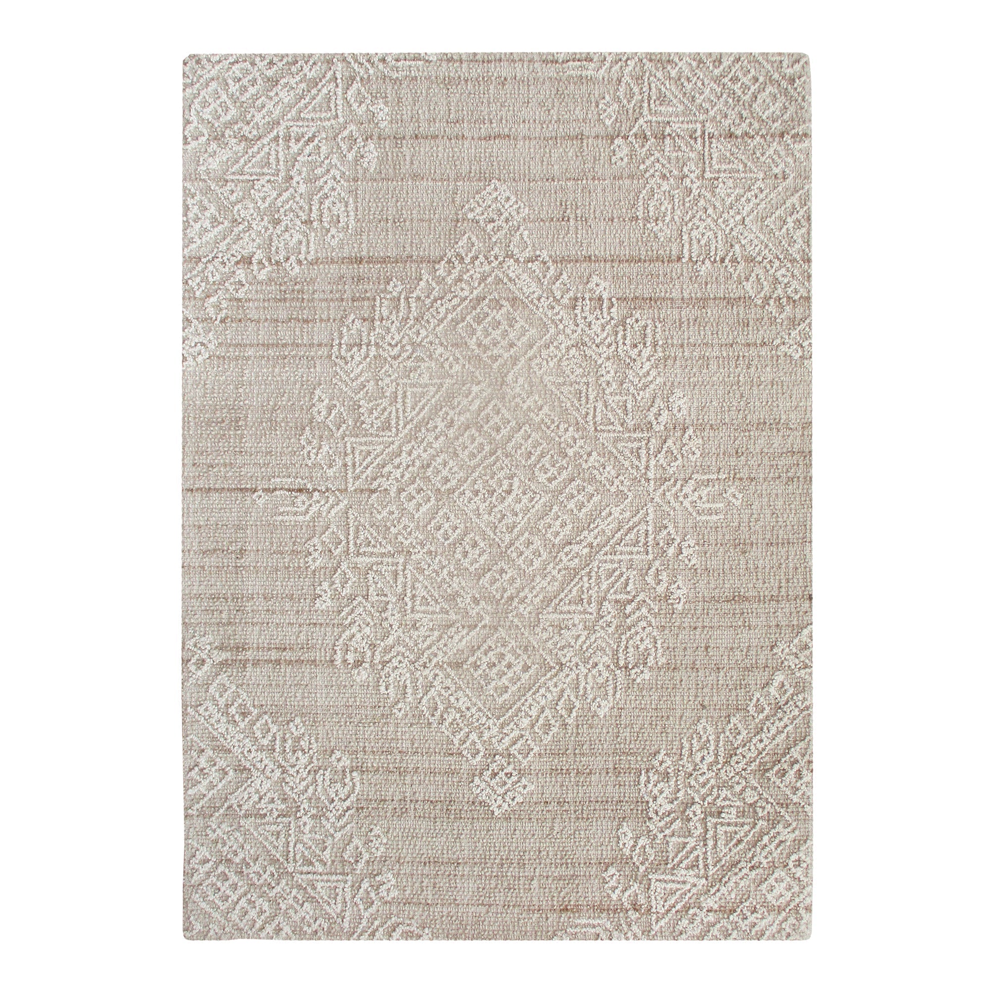 Area Rug, Bedroom Rug, Living Room Rug, Living Area Rug, Indian Rug, Office Carpet, Office Rug, Shop Rug Online, Wool, Beige, Natural White, Hand woven, All Loop, Floral