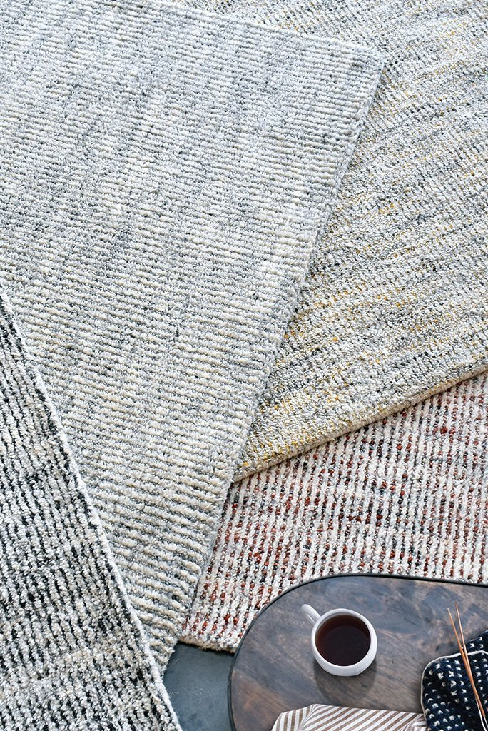 cirilo wool rug in charcoal and ivory color