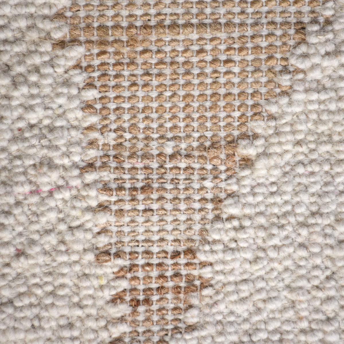 Monolith & Heart Dobrev-II Hand-Woven Wool & Jute Rug, Ivory & Natural